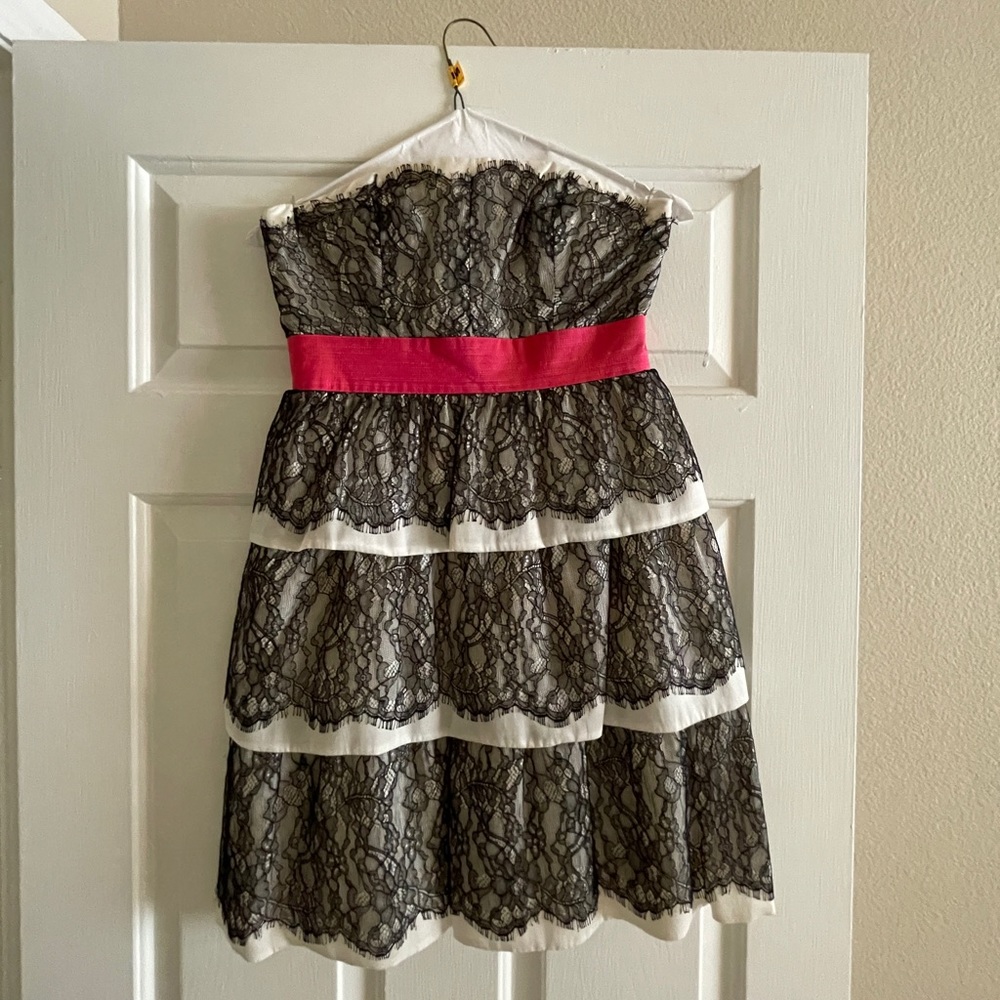Phoebe Couture lace tier dress size 2